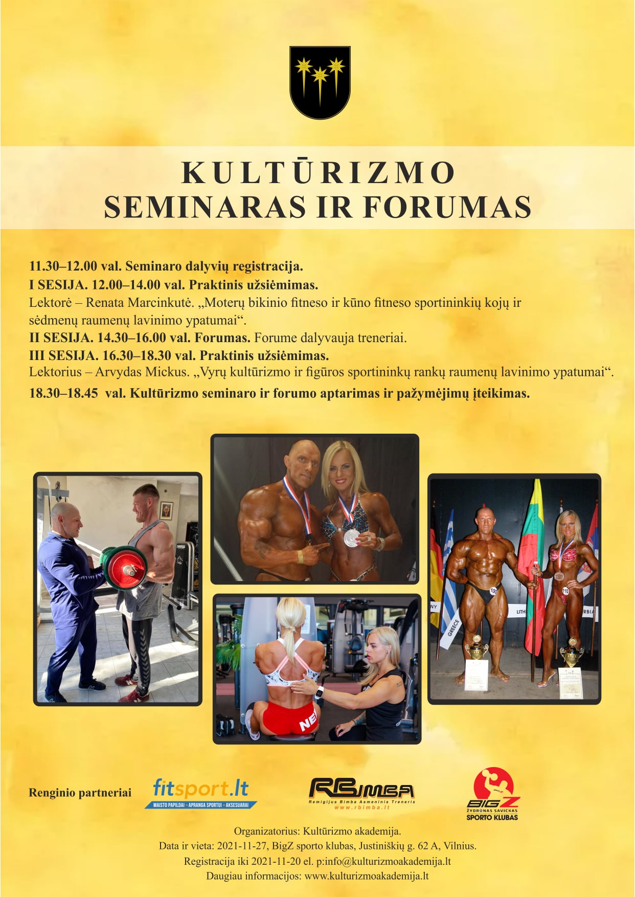 Kultūrizmo seminaras ir forumas 2021 11 27